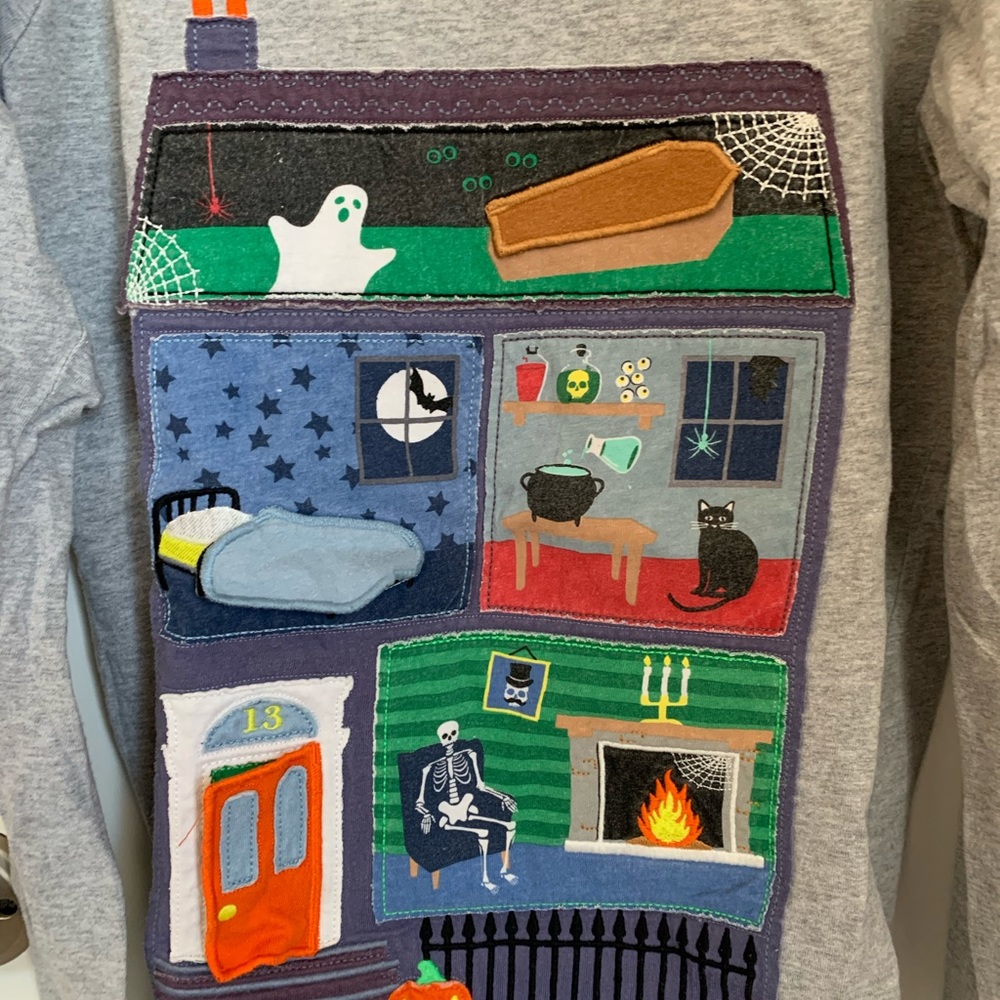 Mini Boden haunted house tshirt